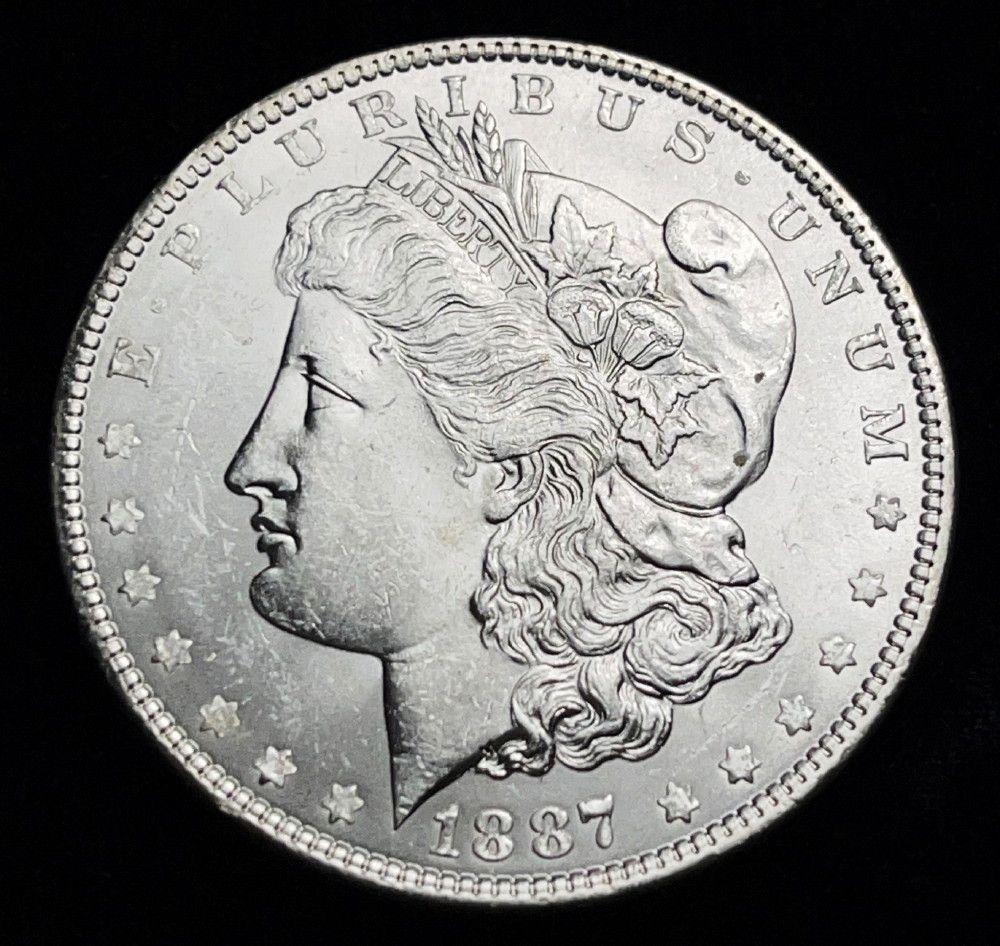 1887 Morgan Silver Dollar MS64 or Above (1 of 2)
