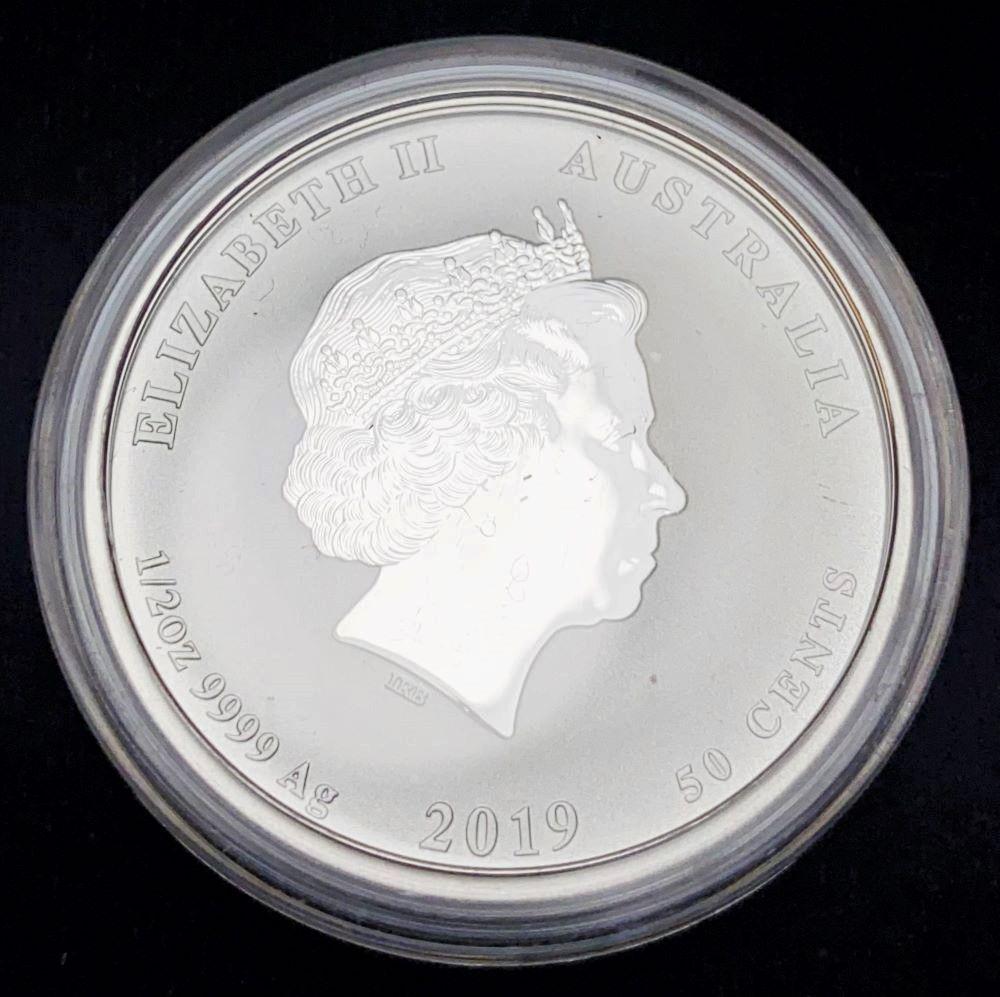 2019 1/2 oz Australian Silver Pig: Winner shall receive (1) coin precisely resembling the coin shown here. (RR/TVC=LL)