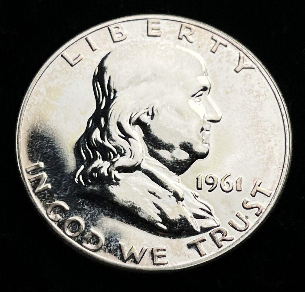 1961 90% Silver Proof Franklin 50c (1 of 2)