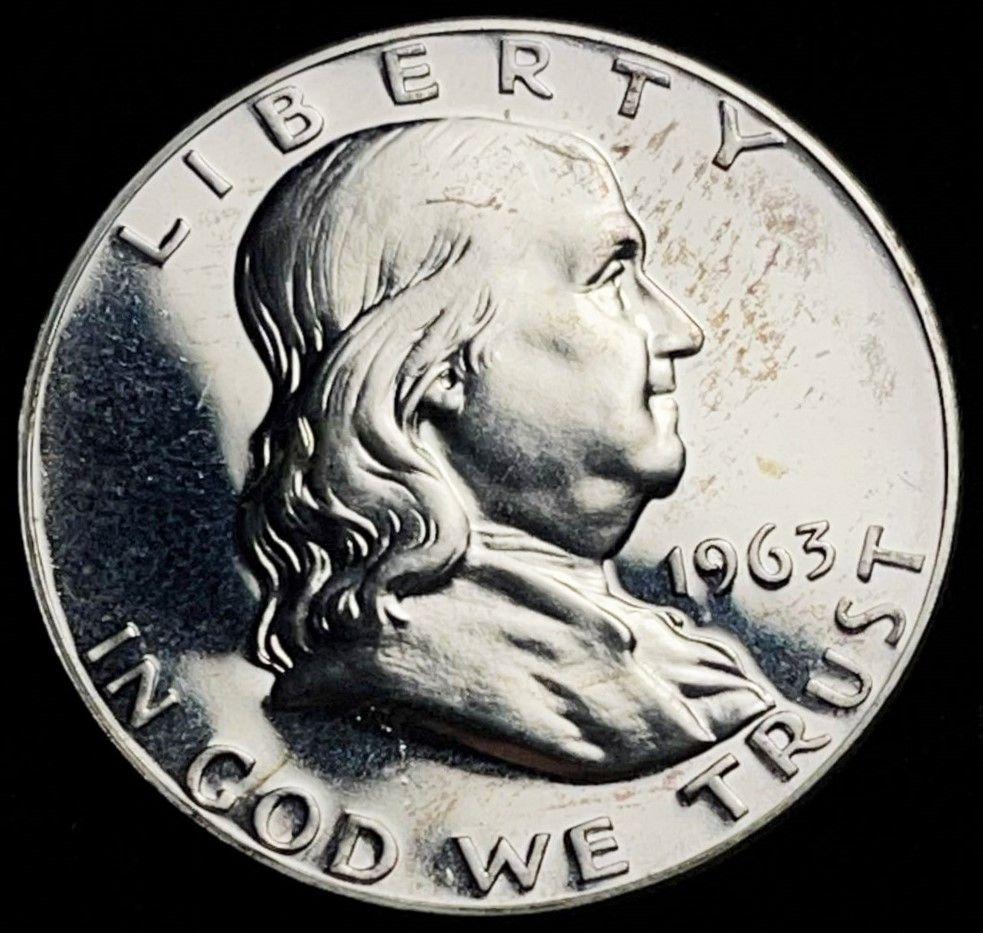 1963 90% Silver Proof Franklin 50c (1 of 2)