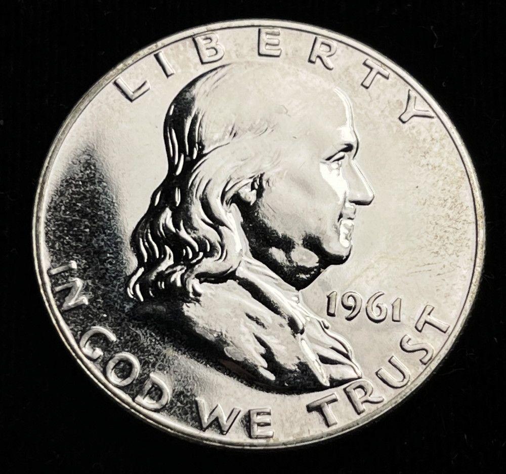 1961 90% Silver Proof Franklin 50c (1 of 2)