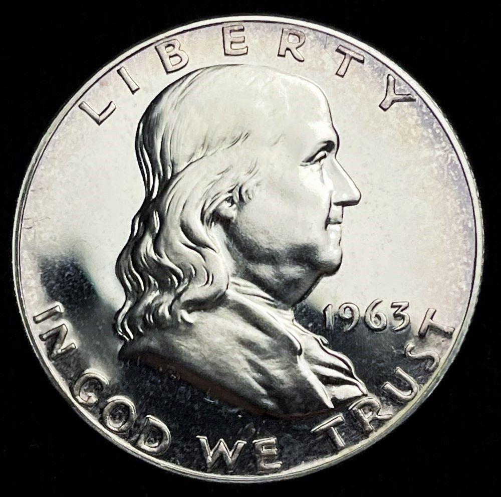 1963 90% Silver Proof Franklin 50c (1 of 2)