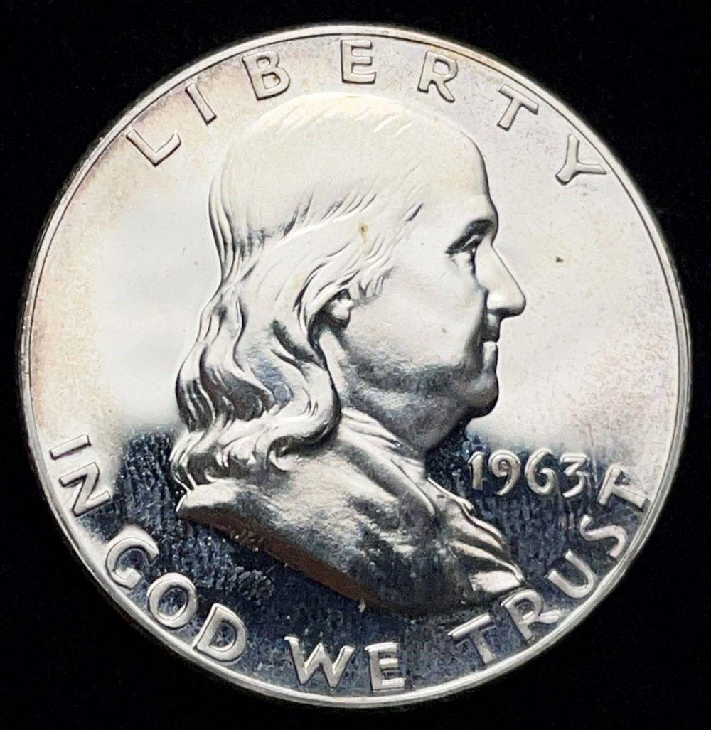 1963 90% Silver Proof Franklin 50c (1 of 2)