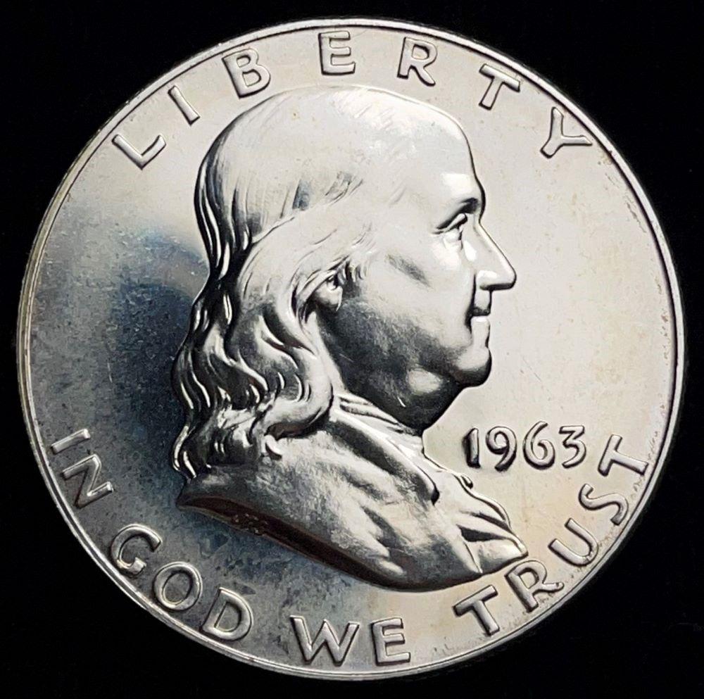 1963 90% Silver Proof Franklin 50c (1 of 2)
