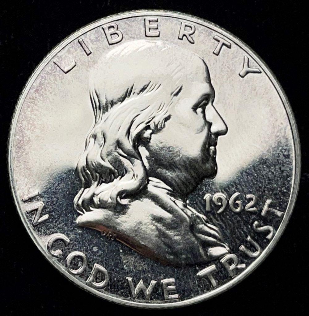 1962 90% Silver Proof Franklin 50c (1 of 2)