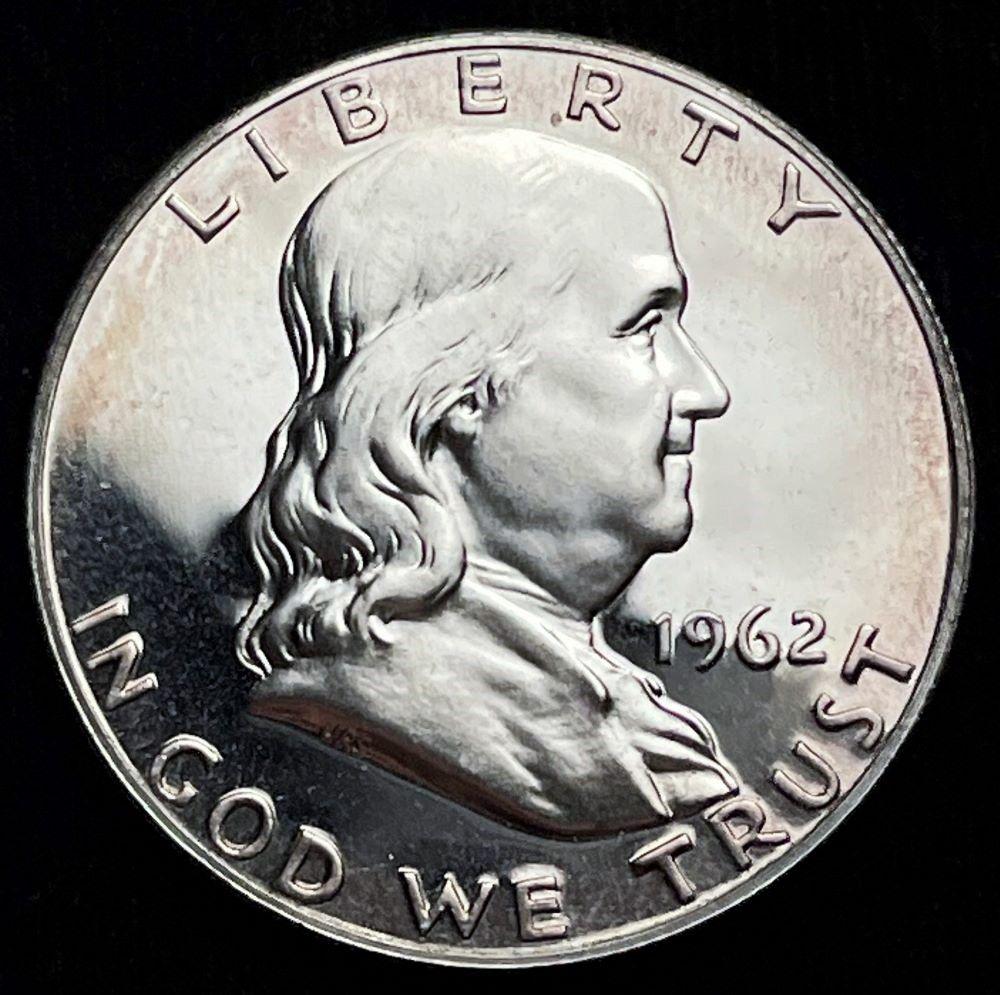 1962 90% Silver Proof Franklin 50c (1 of 2)