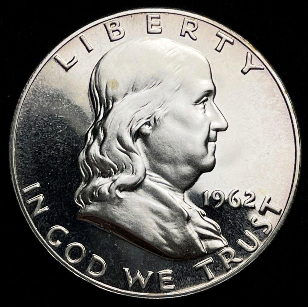 1962 90% Silver Proof Franklin 50c (1 of 2)