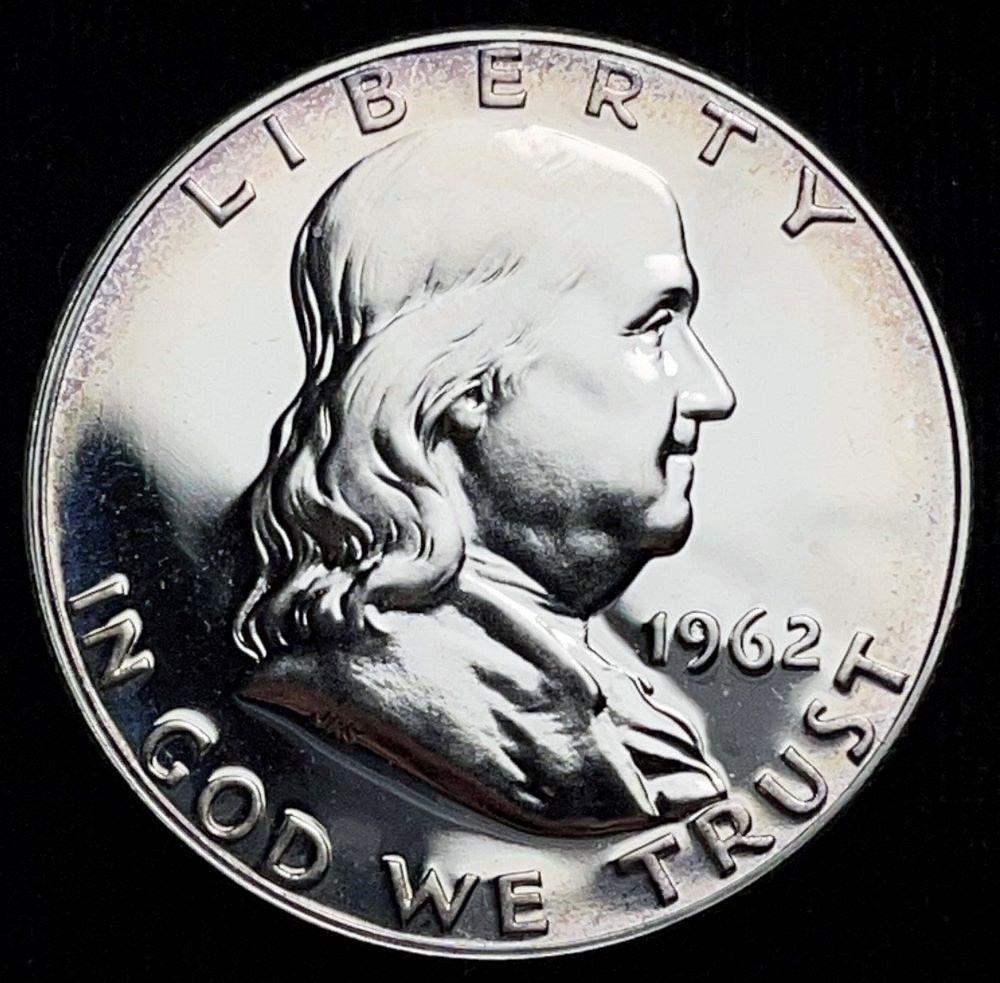 1962 90% Silver Proof Franklin 50c (1 of 2)