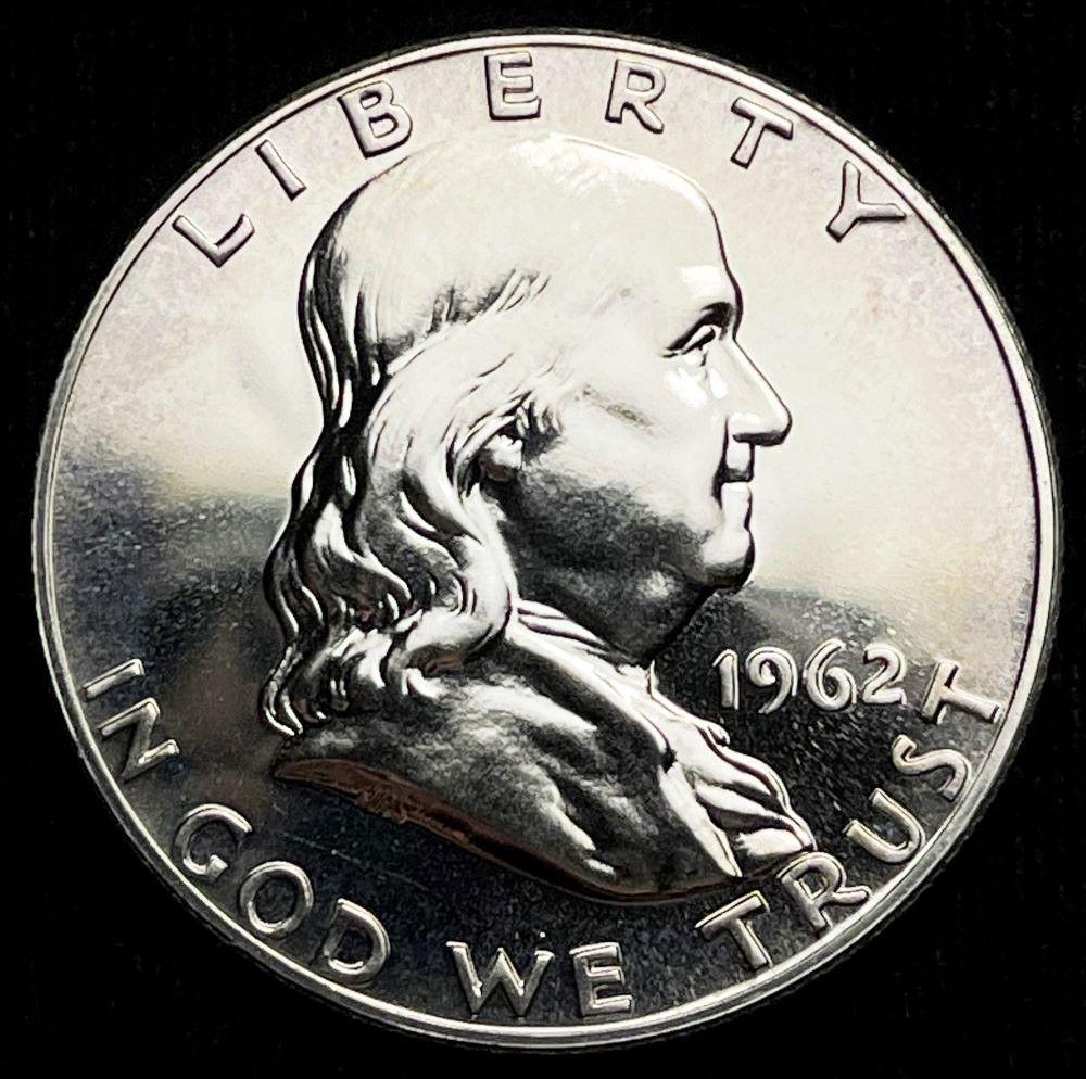1962 90% Silver Proof Franklin 50c (1 of 2)