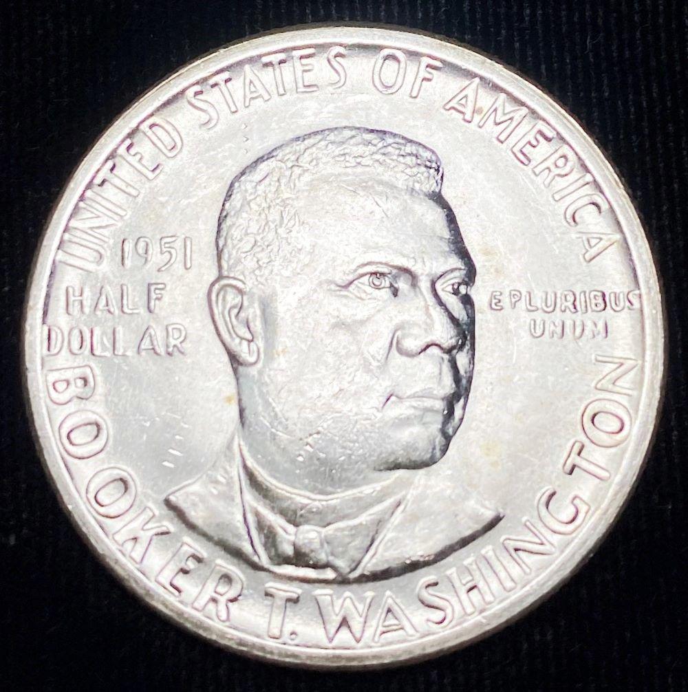 1951 Booker T. Washington Silver Half Dollar Choice BU (1 of 2)