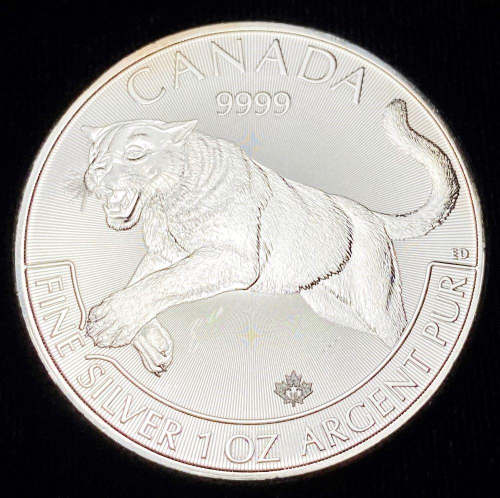 2016 Canada $5 Silver 1 oz Cougar (1 of 2)