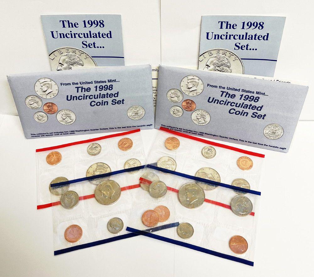 (2) 1998 US Mint Uncirculated Coin Sets OGP (1 of 3)