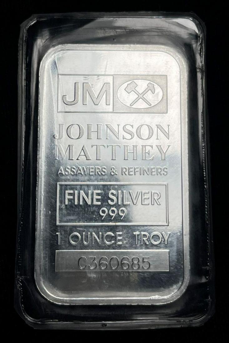 Johnson Matthey 1 oz .999 Silver Bar (1 of 3)