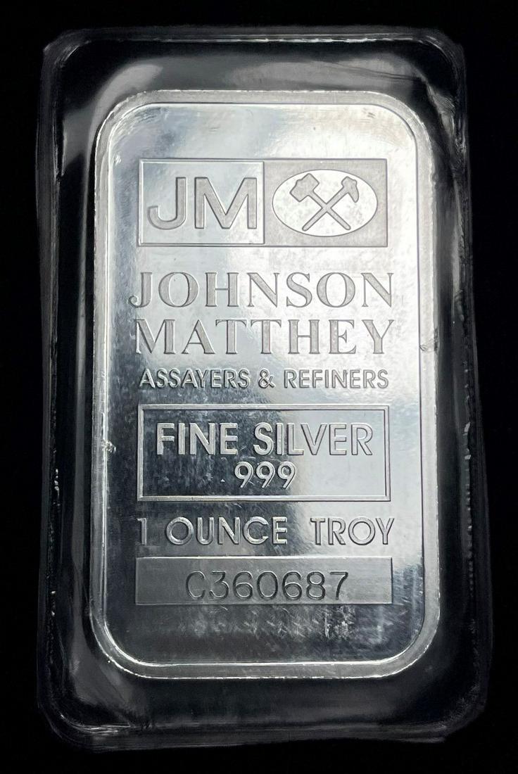 Johnson Matthey 1 oz .999 Silver Bar (1 of 3)