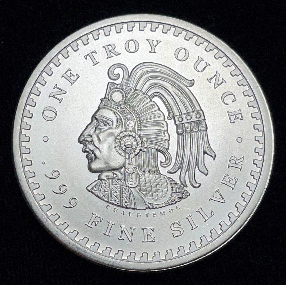 Aztec Calender 1 oz Silver: Winner shall receive the exact coin shown here. (IS/UO)
