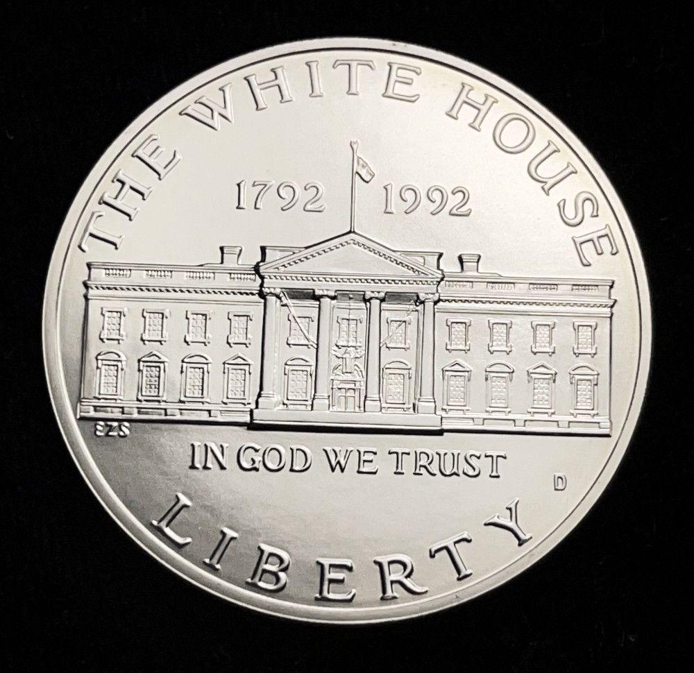 1992 White House James Hoban Liberty Silver $1 MS67+: Winner shall receive the exact coin shown here. (EM/B)
