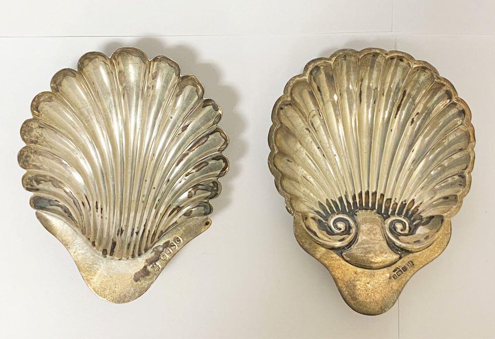 (2) Vintage Sterling Silver Shell Bowl Set (1 of 7)