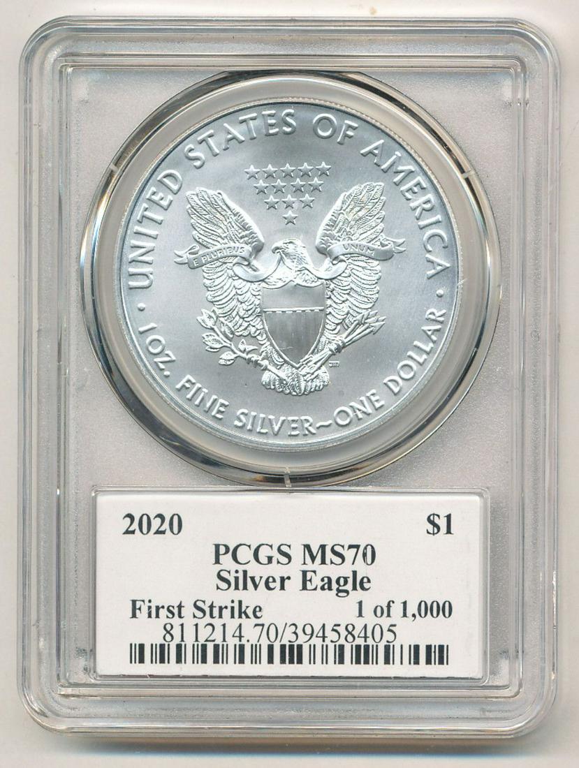 2020 First Strike American Silver Eagle PCGS MS70 (1 of 2)