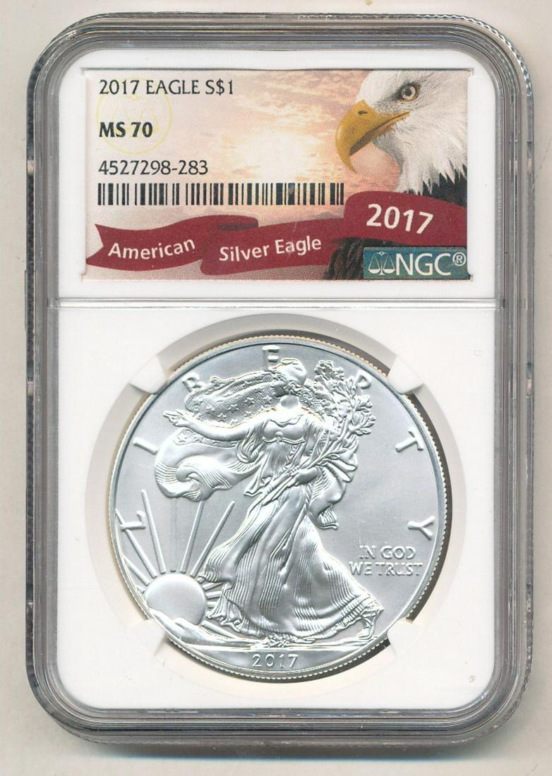 2017 American Silver Eagle NGC MS70 (1 of 2)