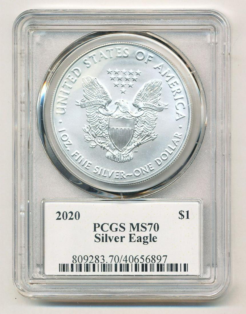 2020 "Happy Holidays" American Silver Eagle PCGS MS70 (1 of 2)