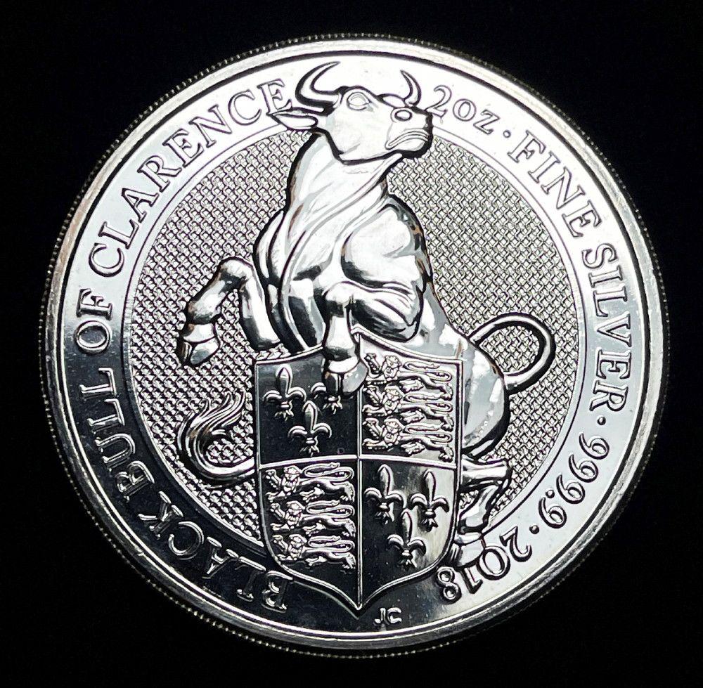 2018 Black Bull Of Clarence Silver 2 oz: Winner shall receive the exact coin shown here. (IS/B)
