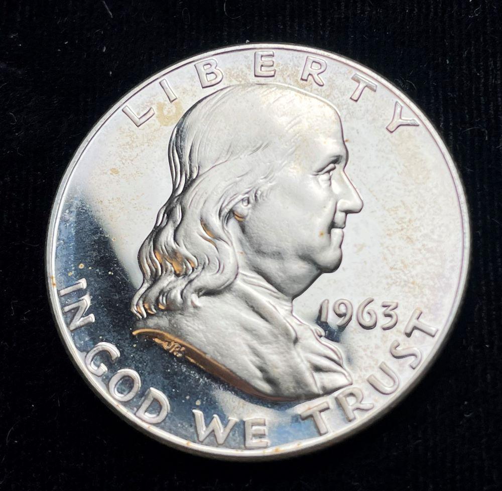 1963 90% Silver Proof Franklin 50c (1 of 2)