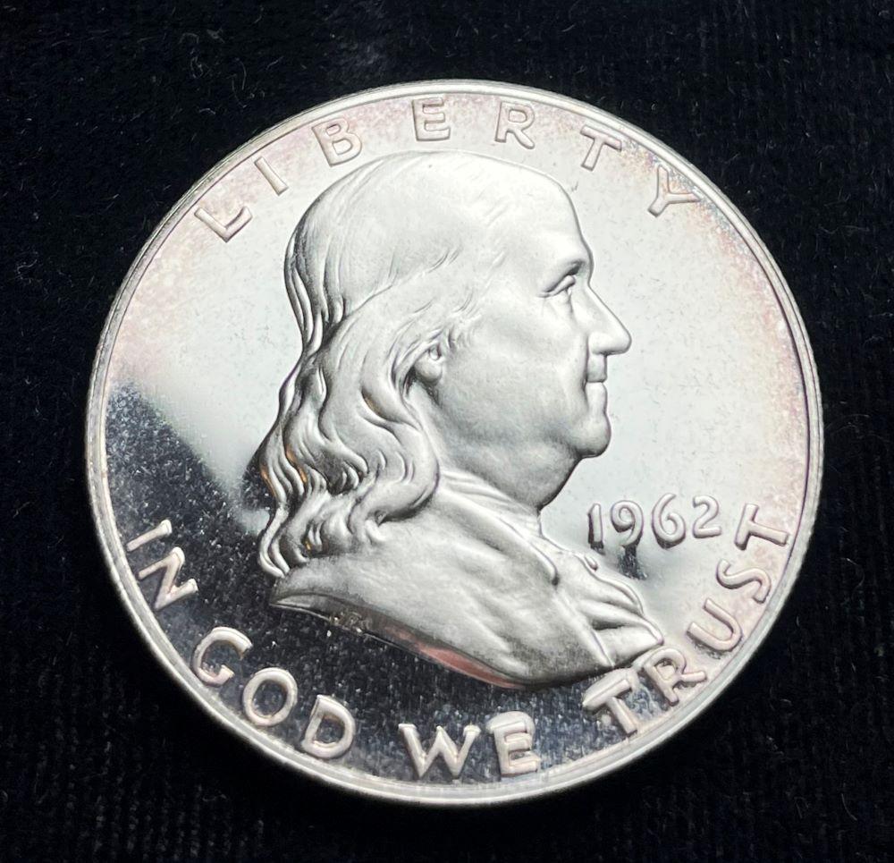 1962 90% Silver Proof Franklin 50c (1 of 2)