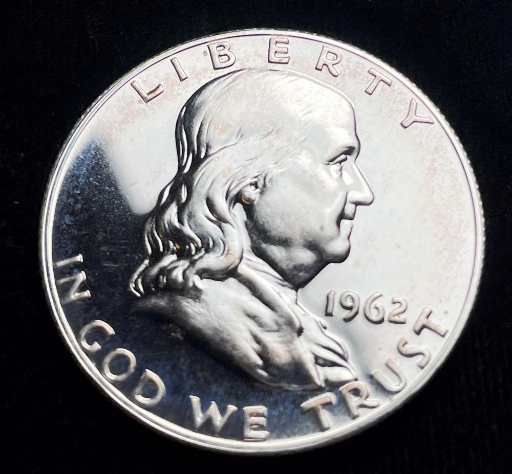 1962 90% Silver Proof Franklin 50c (1 of 2)