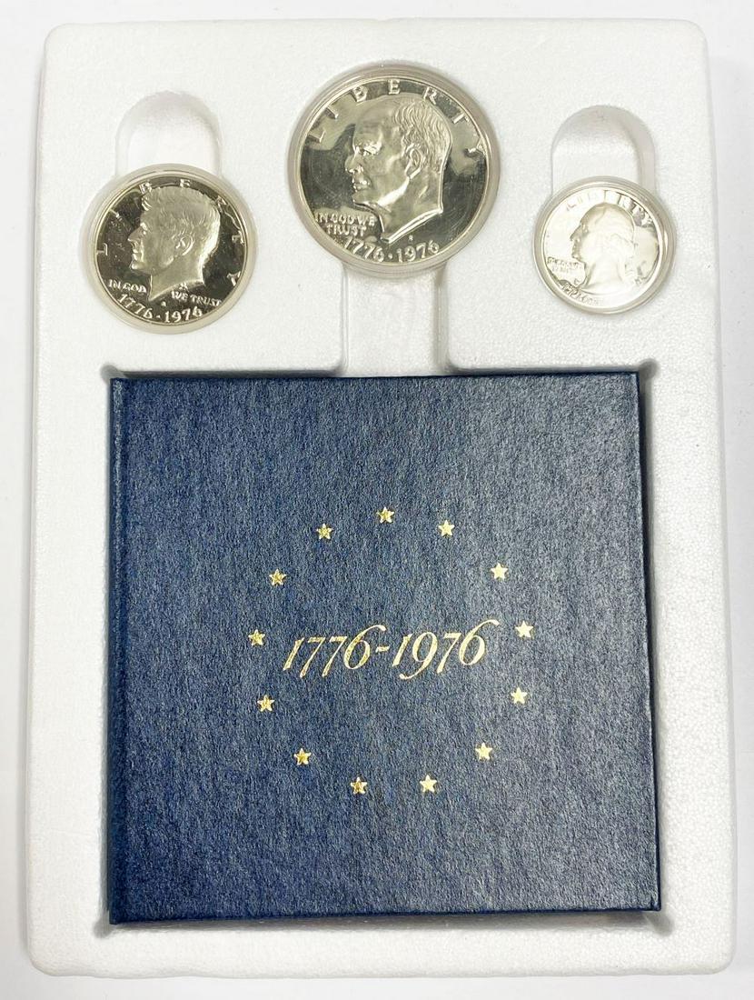 1976 US Bicentennial Silver Proof Set (3-coins) (1 of 9)
