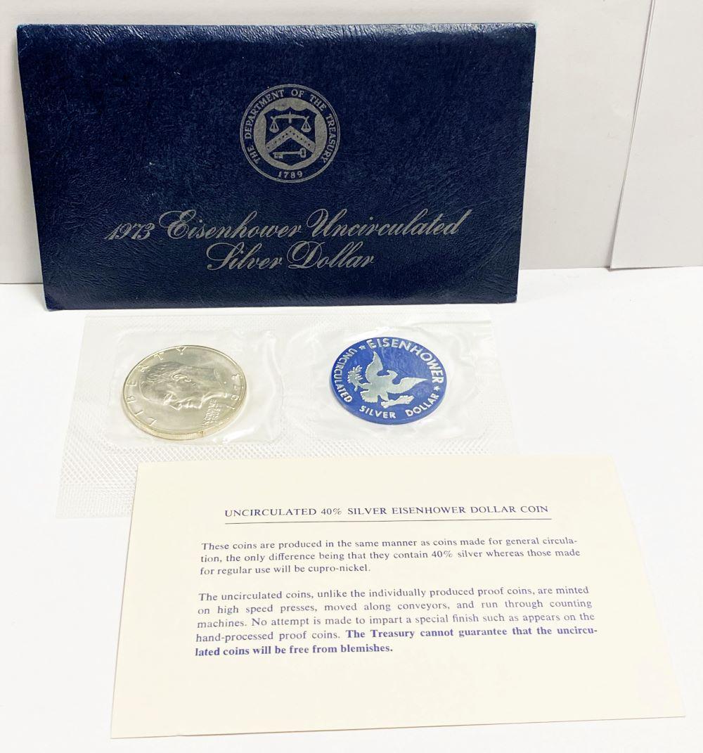 1973 Eisenhower Silver Dollar OGP BU (1 of 6)