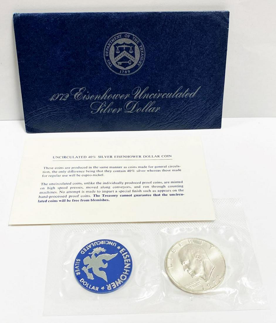 1972 Eisenhower Silver Dollar OGP BU (1 of 6)