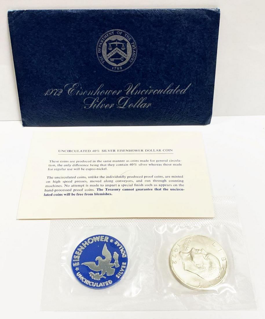 1972 Eisenhower Silver Dollar OGP BU (1 of 6)