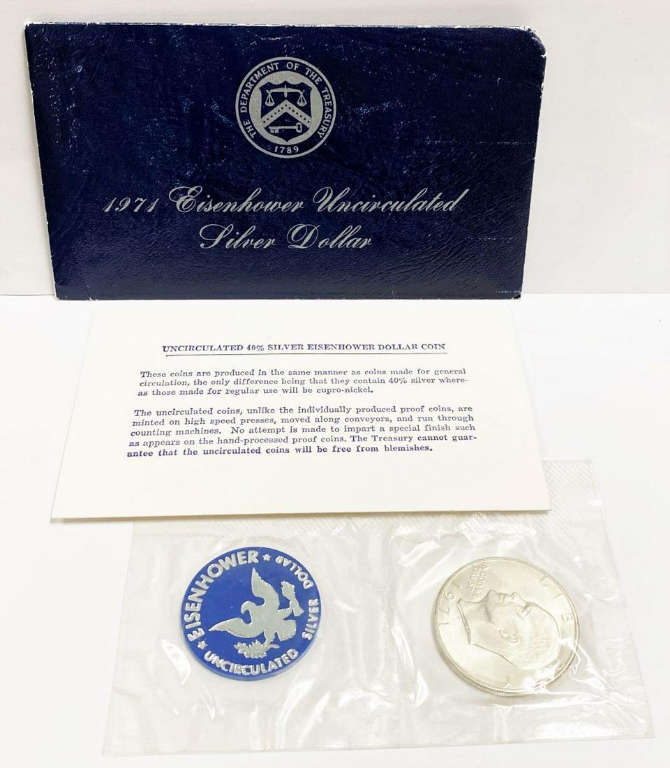 1971 Eisenhower Silver Dollar OGP BU (1 of 6)