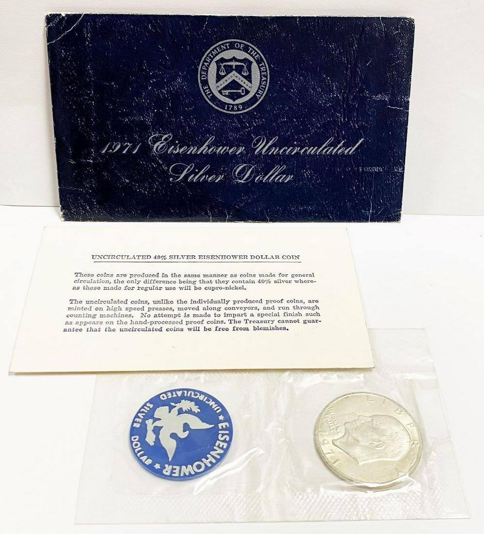 1971 Eisenhower Silver Dollar OGP BU (1 of 6)