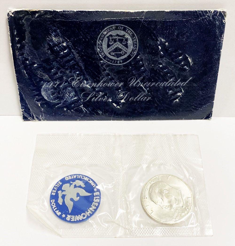 1971 Eisenhower Silver Dollar OGP BU (1 of 5)