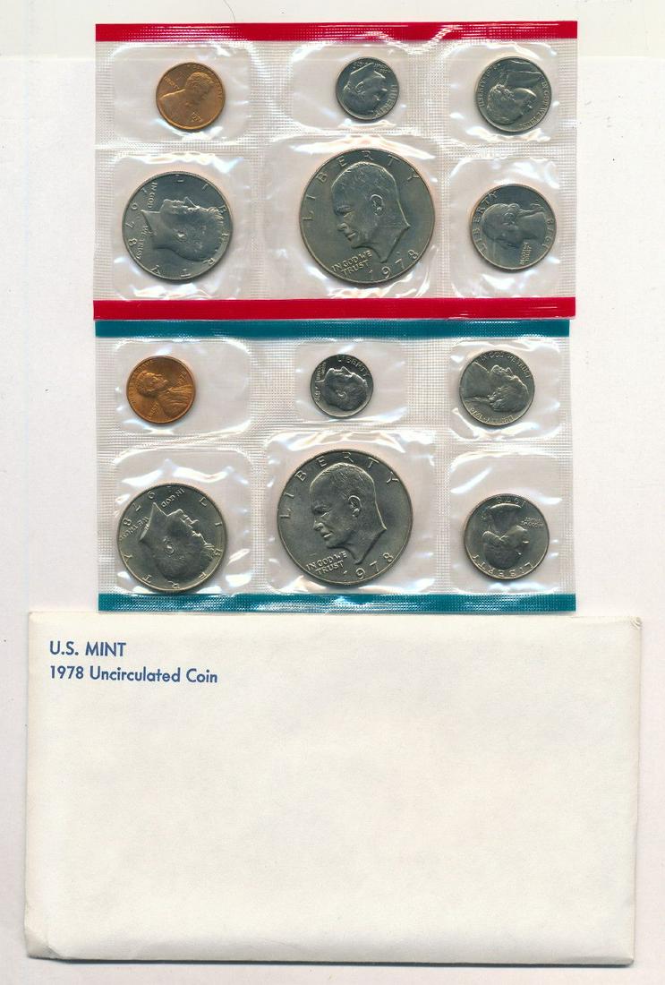 1978 Uncirculated U.S. Mint Set (12-coins) (1 of 7)