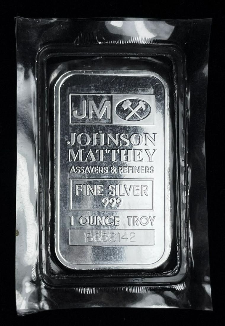 Johnson Matthey 1 oz .999 Silver Bar (1 of 3)