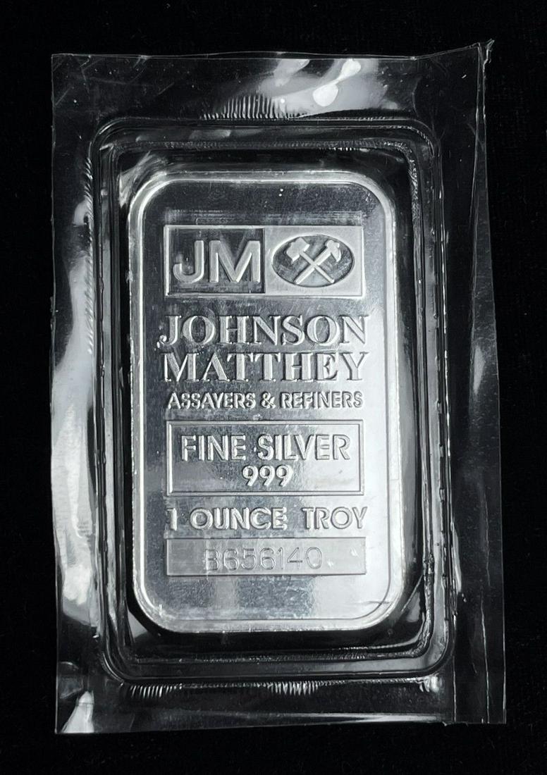 Johnson Matthey 1 oz .999 Silver Bar (1 of 3)
