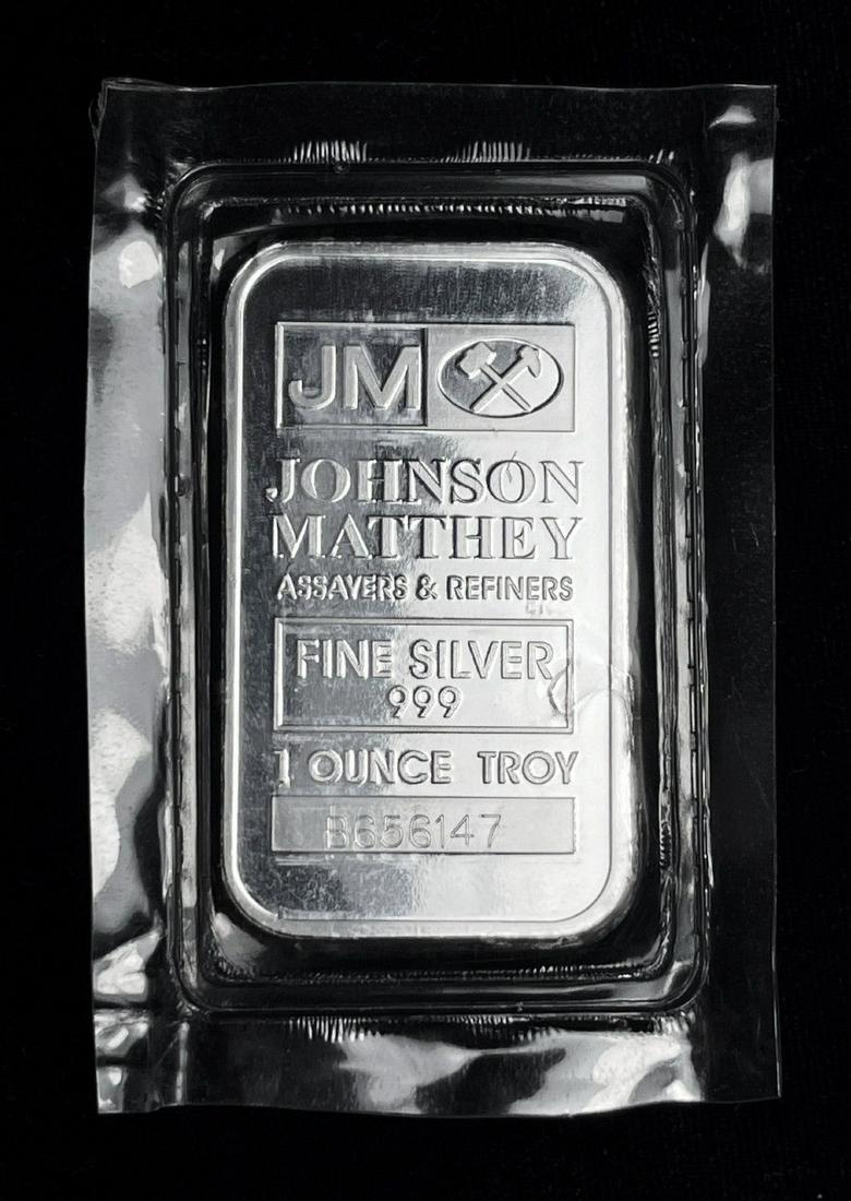 Johnson Matthey 1 oz .999 Silver Bar (1 of 3)