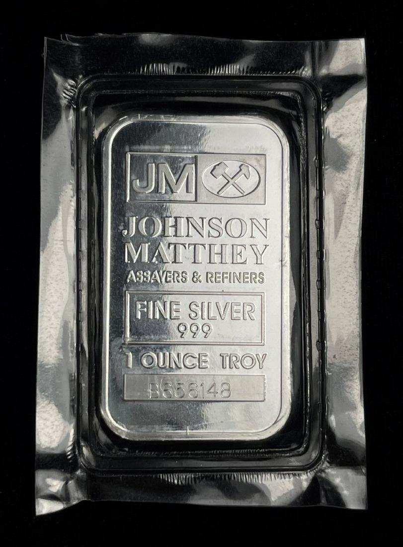 Johnson Matthey 1 oz .999 Silver Bar (1 of 3)