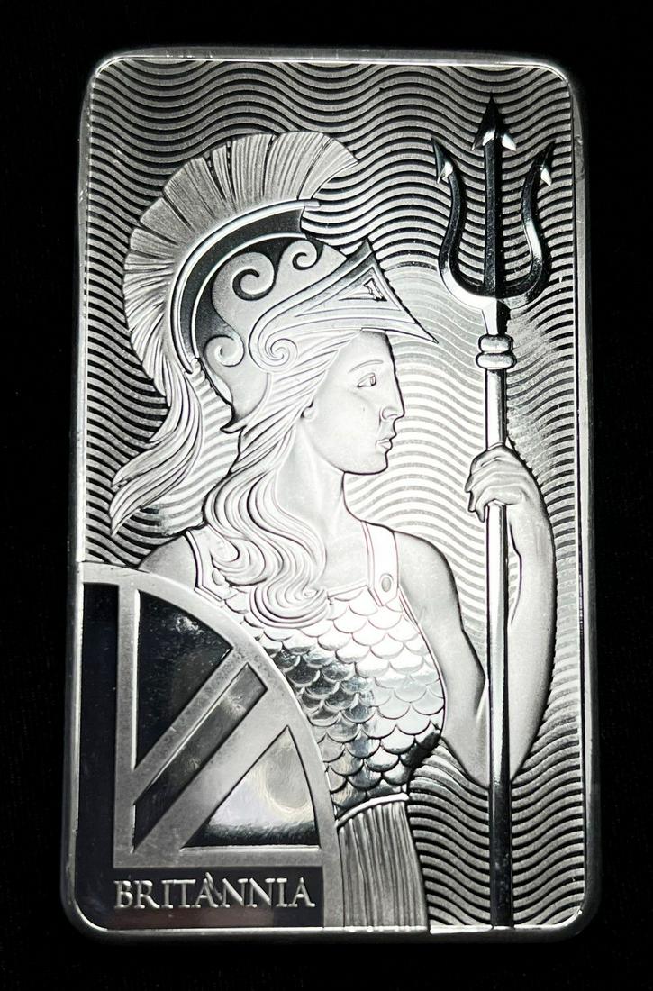 The Royal Mint Britannia 10 oz Silver Bar: Winner shall receive the exact bar shown here. (IS/UUB)