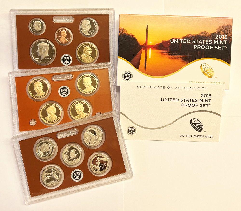 2015-S United States Mint Proof Set (14-coins) OGP/COA (1 of 7)