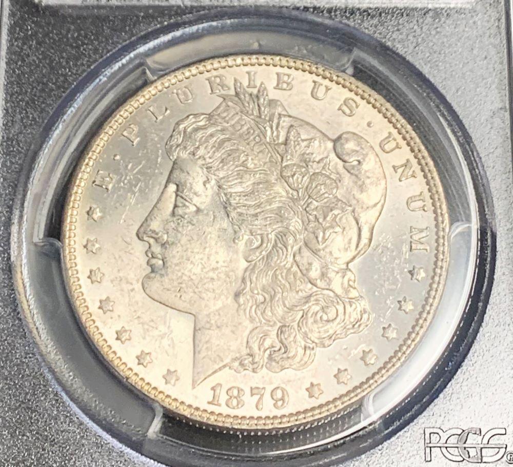 1879 Attractive Toned Morgan Silver Dollar PCGS MS62 (1 of 7)