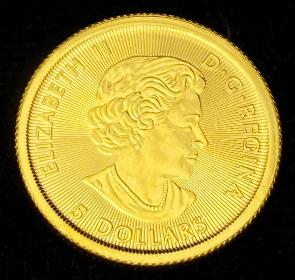 2020 1/10 oz Canada Polar Bear $5 Gold: Winner shall receive the exact coin shown here. (RR/LOI)