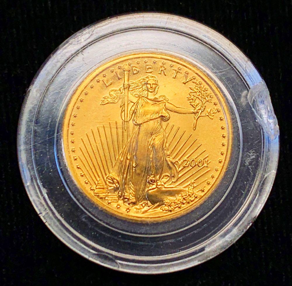 2001 1/10th oz American Gold Eagle (1 of 3)