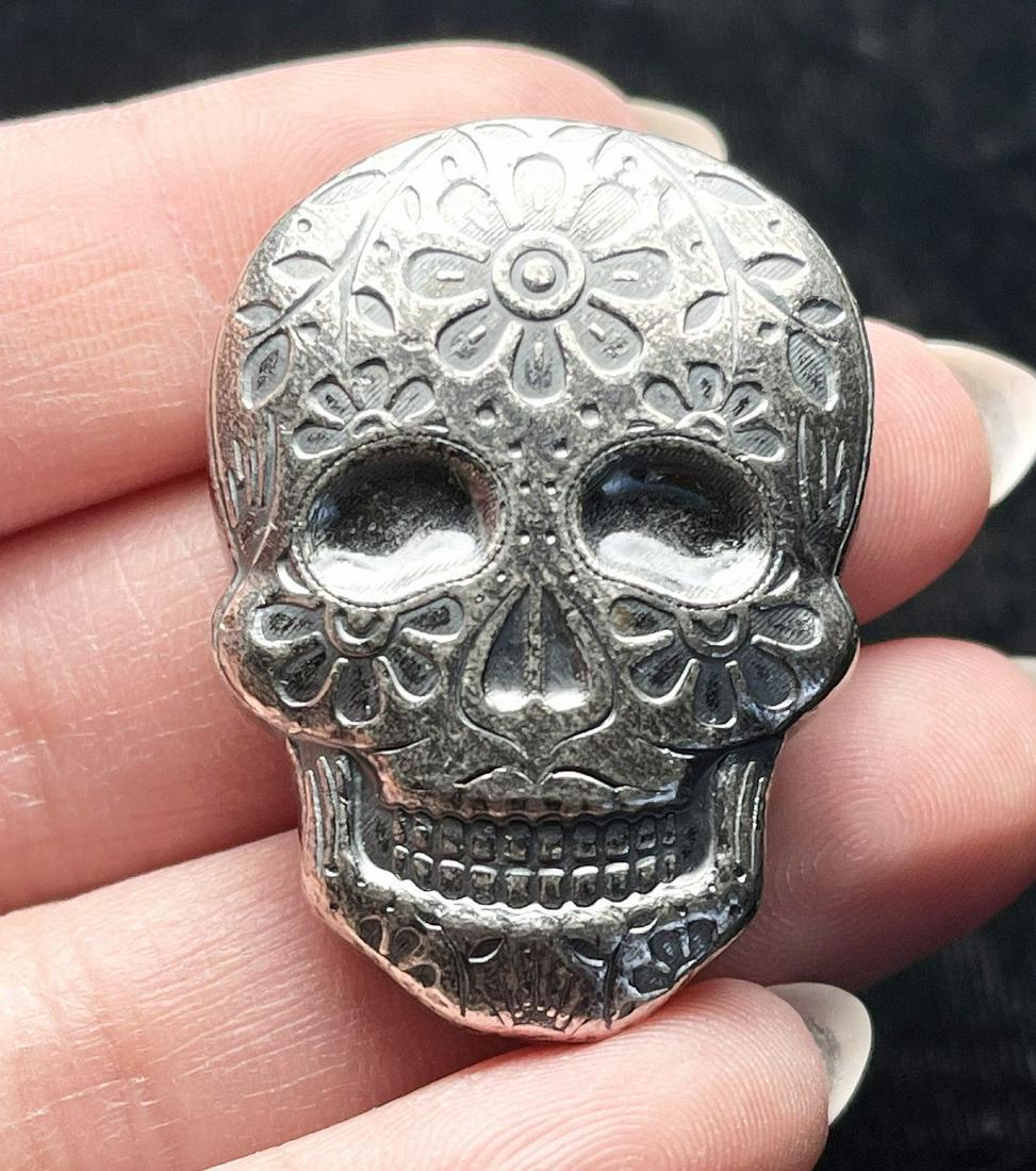 2 oz .999 Silver Skull (1 of 4)
