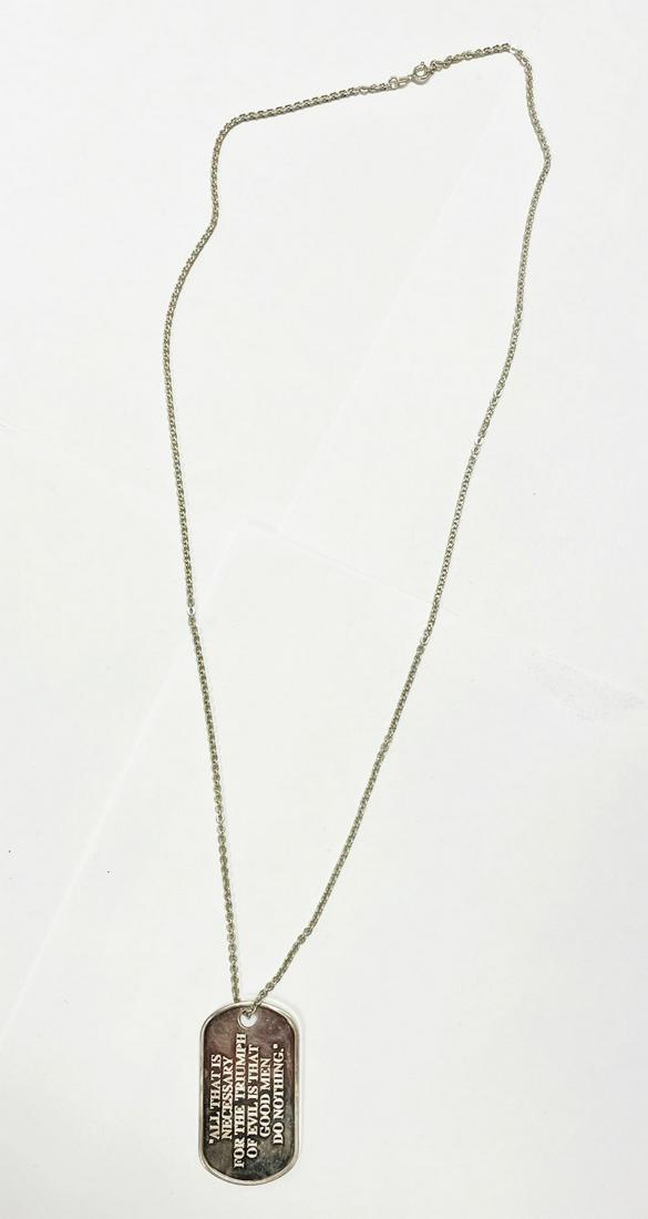 33.5 Grams 30 Inches Sterling Silver Necklace W Pendant (1 of 7)