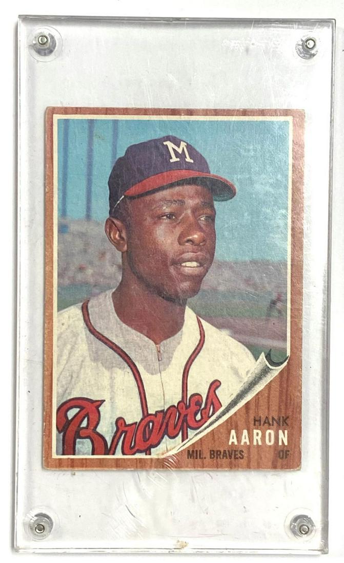 Hank Aaron 1962 Topps Card #320 (1 of 2)