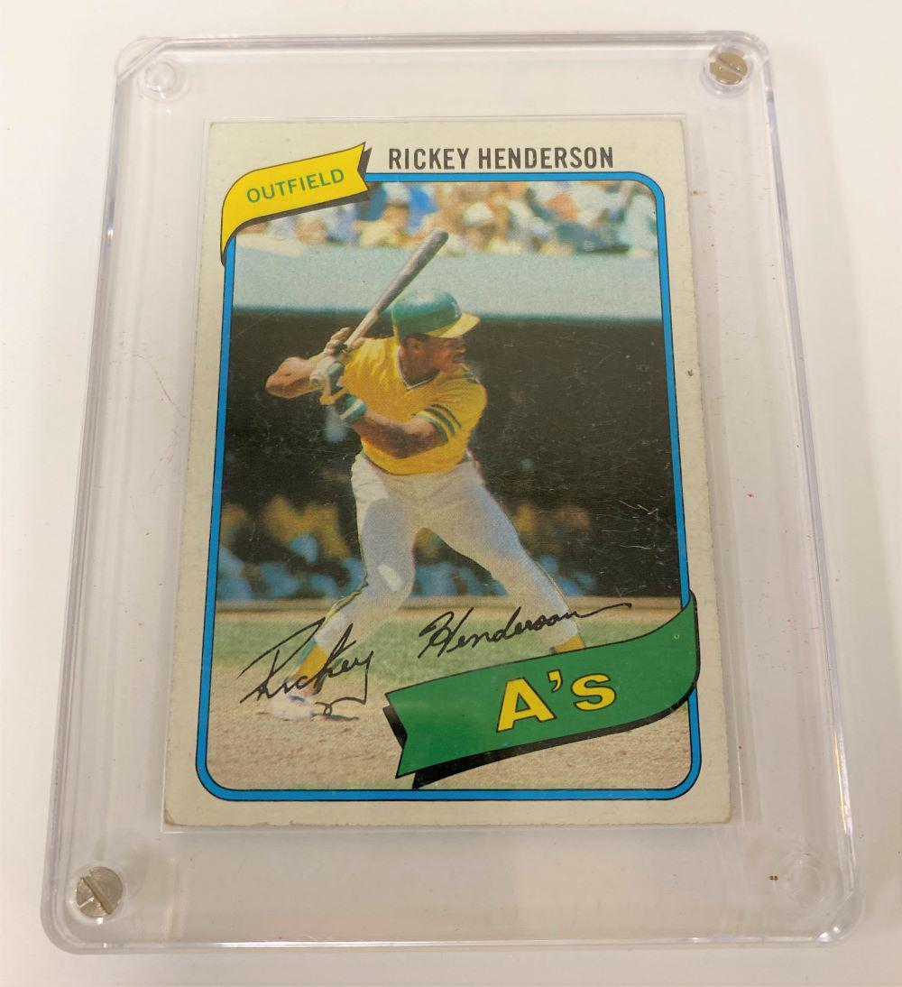 Rickey Henderson 1980 Topps Rookie Card #482 (1 of 2)