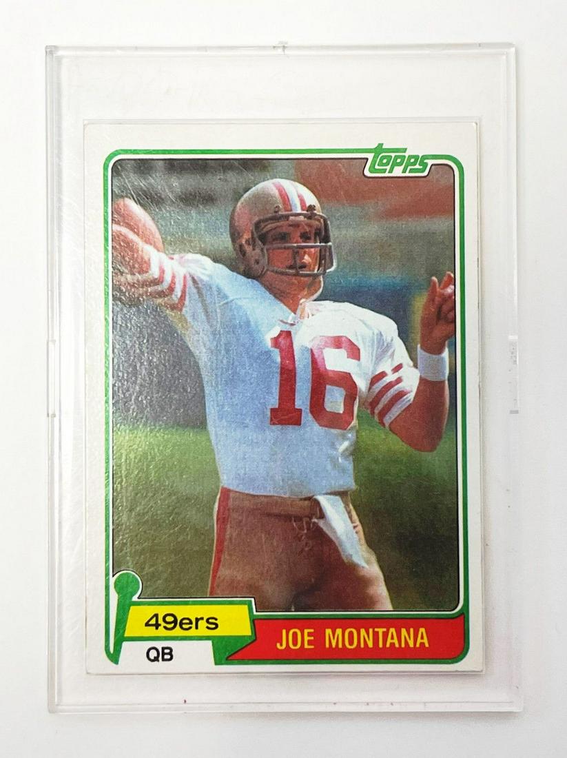 Joe Montana 1981 Topps Rookie Card #216 (1 of 10)